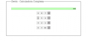 Calculadora 'Complexa' com CSS/JavaScript