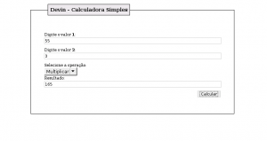 Calculadora Simples com CSS/JavaScript