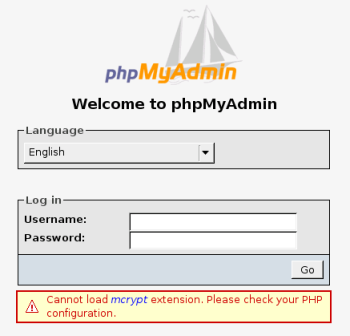 Login phpMyAdmin