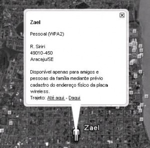 Figura 3: Balão explicativo do Placemark no aplicativo Google Earth.